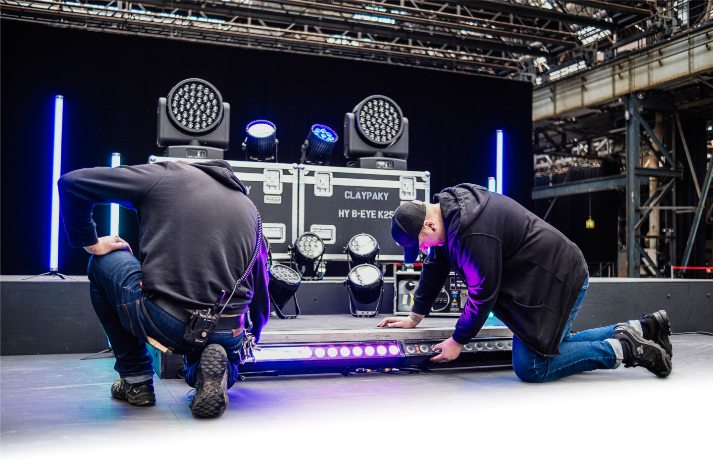 Technik und Regie in der Jahrhunderthalle Bochum